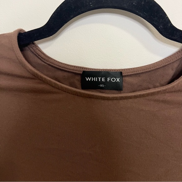 White Fox Boutique Chocolate Long Sleeve Top - Picture 3 of 5